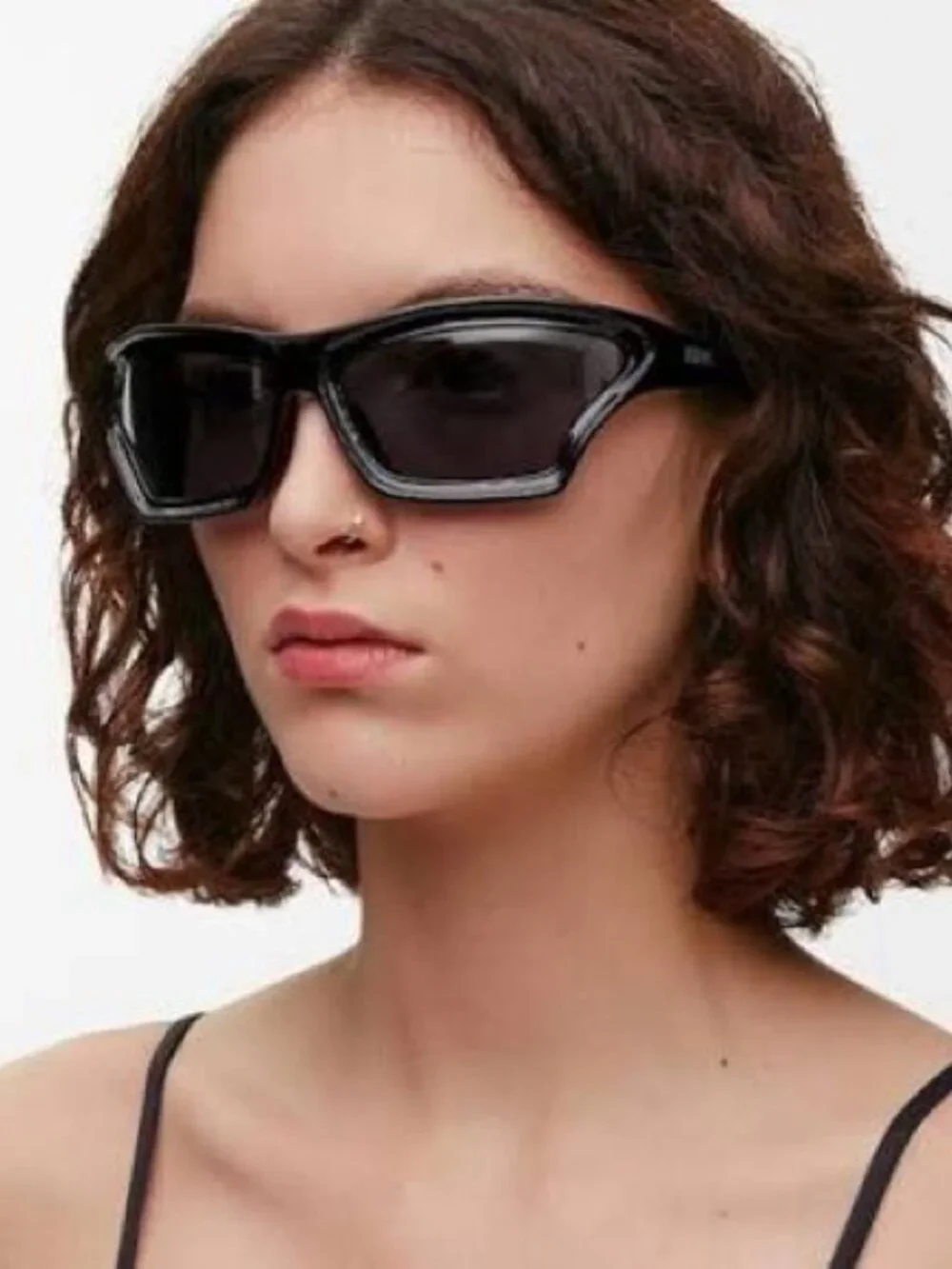 Loewe Men Sunglasses Black Smoke Wraparound LW40143U 01A NEW AUTHENTIC